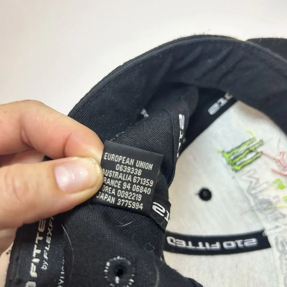 Monster Energy Drink Pro Circuit Kawasaki Black 210 Fitted Hat 7 1/4 - 7 5/8
